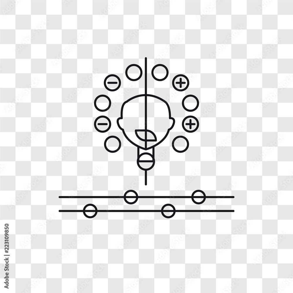 Poster artificial intelligence vector icon isolated on transparent background, artificial intelligence logo