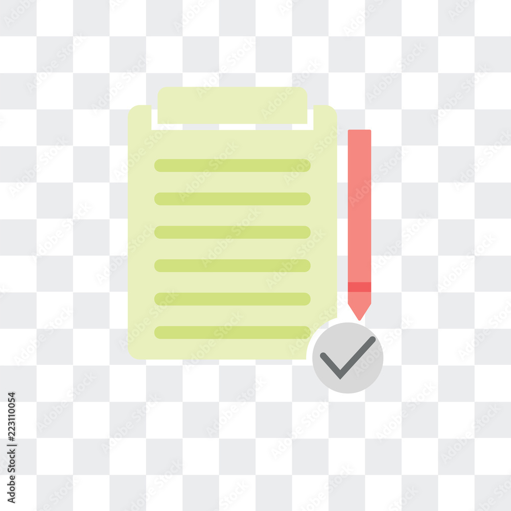 Poster list icon isolated on transparent background. modern and editable list icon. simple icons vector ill