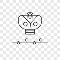 Smart clothing vector icon isolated on transparent background, Smart clothing logo design