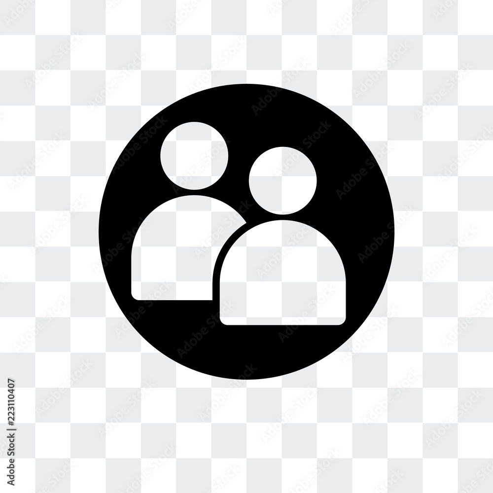 Poster user icon isolated on transparent background. modern and editable user icon. simple icons vector ill