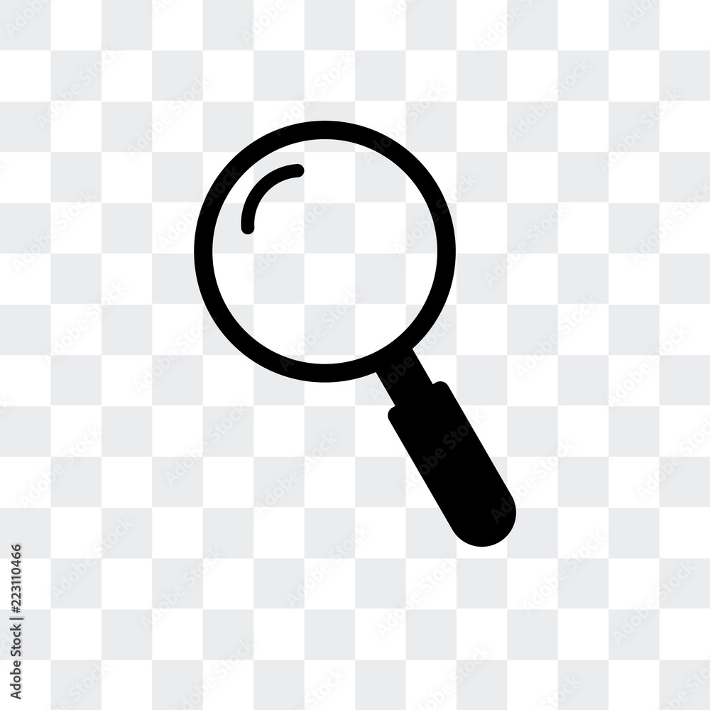 Poster loupe icon isolated on transparent background. modern and editable loupe icon. simple icons vector i