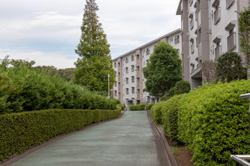 Murakami Apartment complex located in Yachiyo-city, Chiba Prefecture, Japan