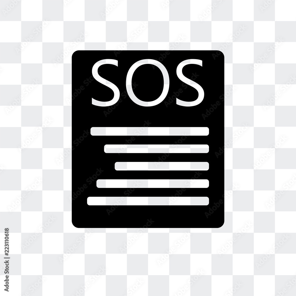 Aufkleber support icon isolated on transparent background. modern and editable support icon. simple icons vect