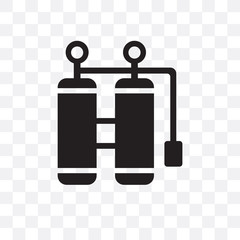 oxygen icon isolated on transparent background. Simple and editable oxygen icons. Modern icon vector illustration.