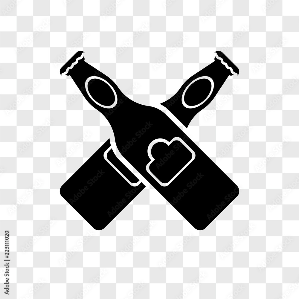Poster beers icons isolated on transparent background. modern and editable beers icon. simple icon vector i