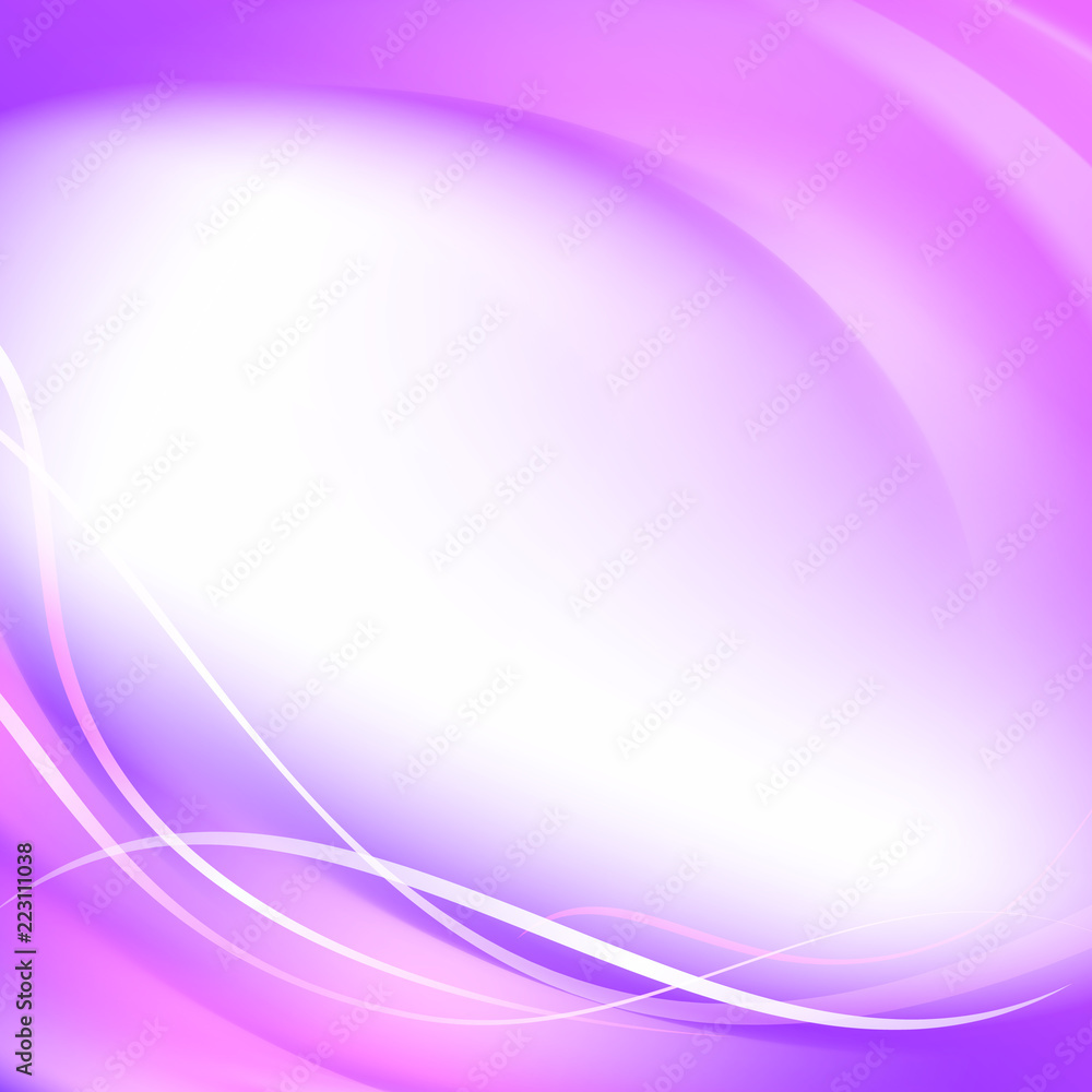 Poster abstract smooth violet lines. vector background contains transparencies.