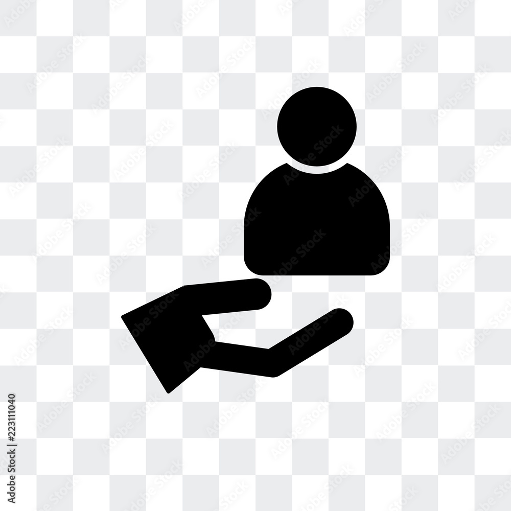 Poster client icon isolated on transparent background. modern and editable client icon. simple icons vector