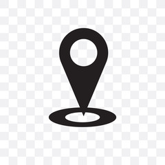 gps icon isolated on transparent background. Simple and editable gps icons. Modern icon vector illustration.