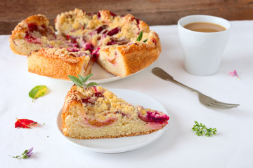 Streusel-Pflaumenkuchen
