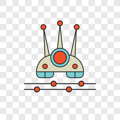 Wireless network vector icon isolated on transparent background, Wireless network logo design