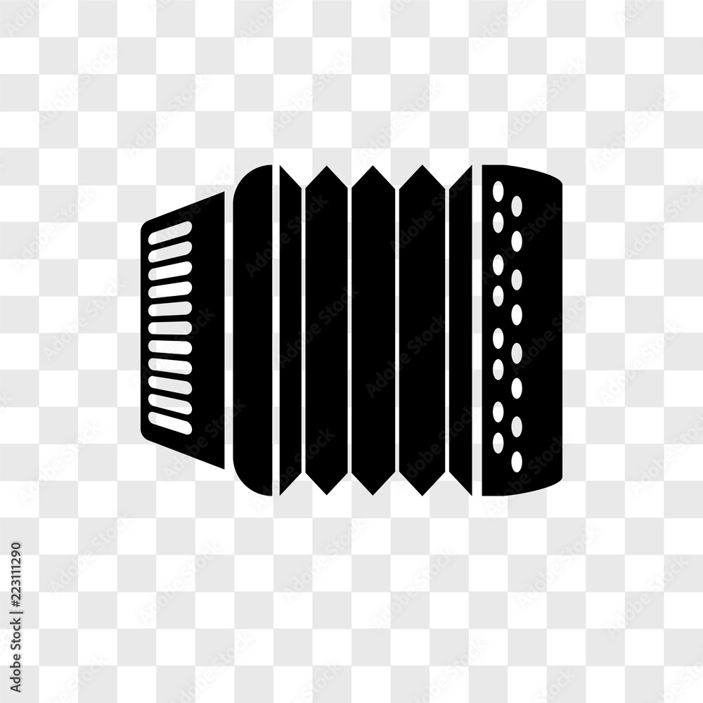 Poster accordion icons isolated on transparent background. modern and editable accordion icon. simple icon 