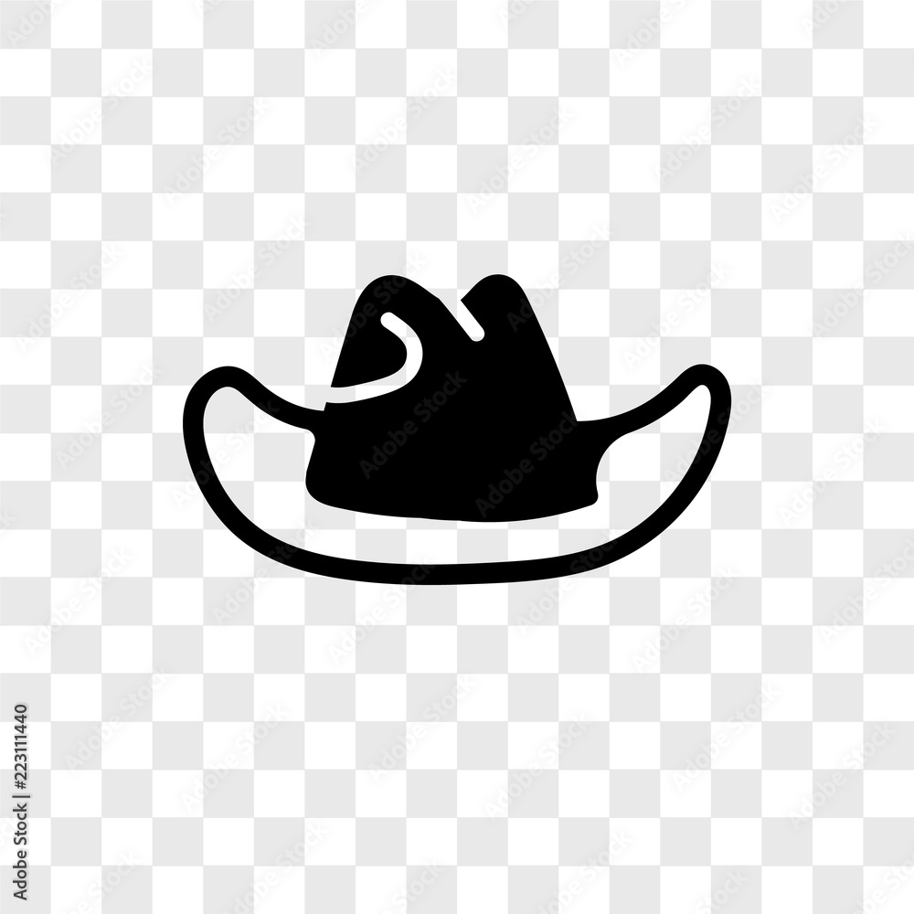 Poster hat icons isolated on transparent background. modern and editable hat icon. simple icon vector illus