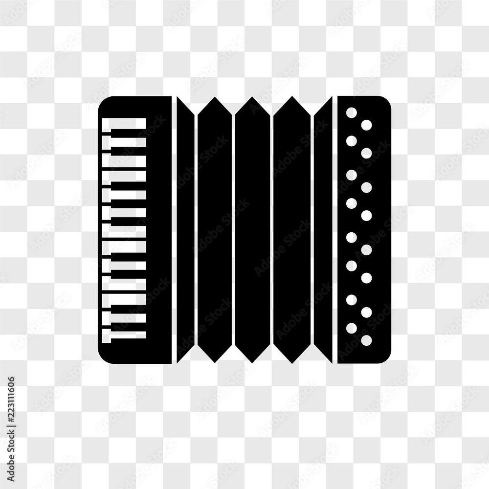 Poster accordion icons isolated on transparent background. modern and editable accordion icon. simple icon 