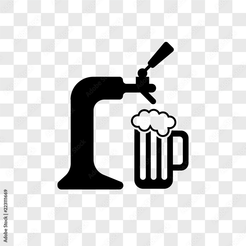 Poster tap icons isolated on transparent background. modern and editable tap icon. simple icon vector illus