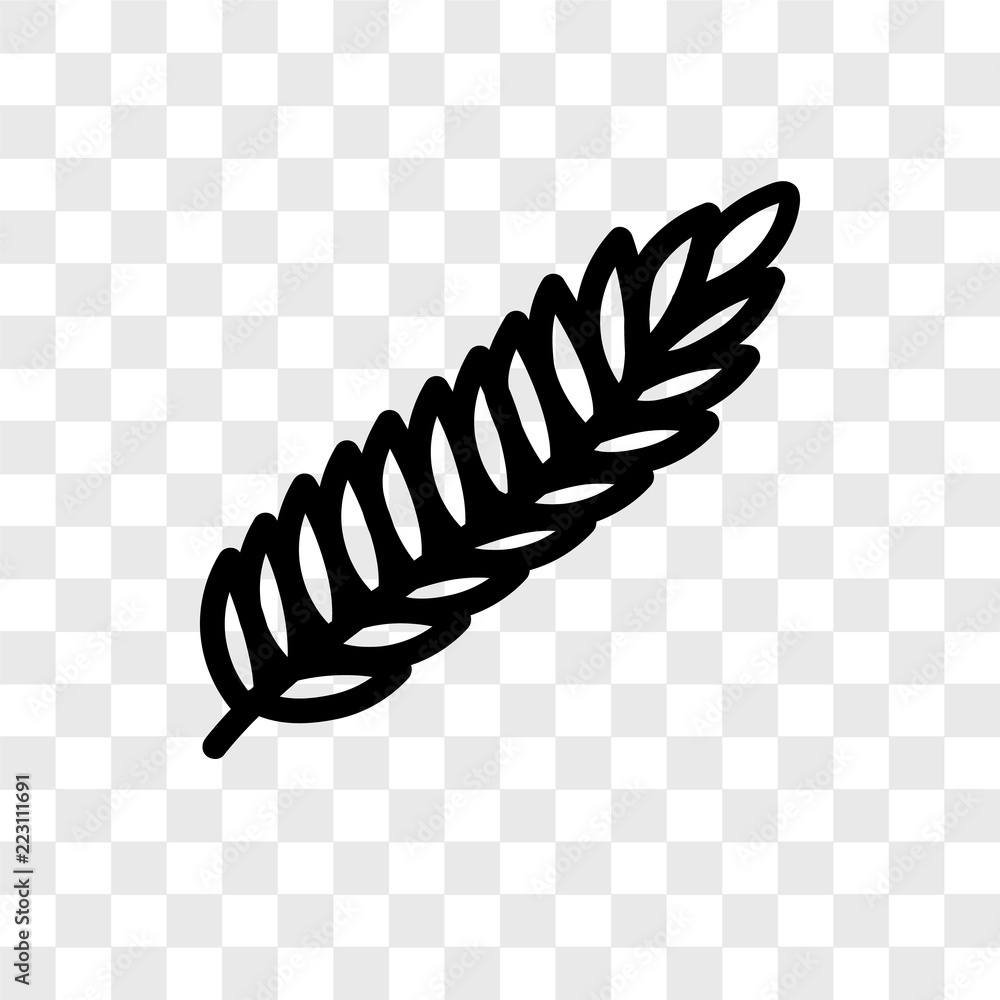 Poster wheat icons isolated on transparent background. modern and editable wheat icon. simple icon vector i