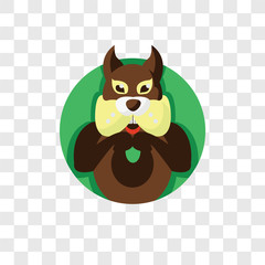 Squirrel vector icon isolated on transparent background, Squirrel logo design