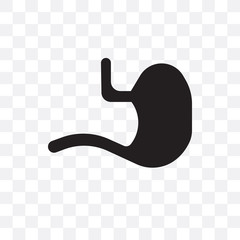 Obraz premium stomach icon isolated on transparent background. Simple and editable stomach icons. Modern icon vector illustration.