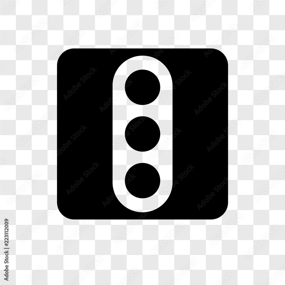 Poster traffic light icons isolated on transparent background. modern and editable traffic light icon. simp
