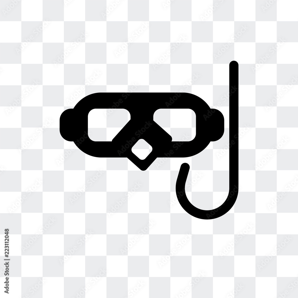 Poster diving icon isolated on transparent background. modern and editable diving icon. simple icons vector