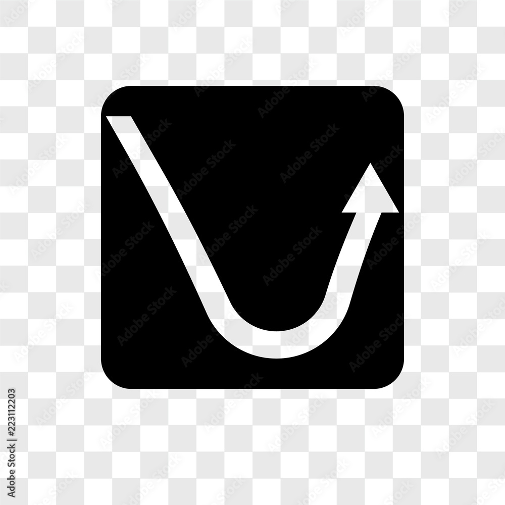 Poster curves icons isolated on transparent background. modern and editable curves icon. simple icon vector
