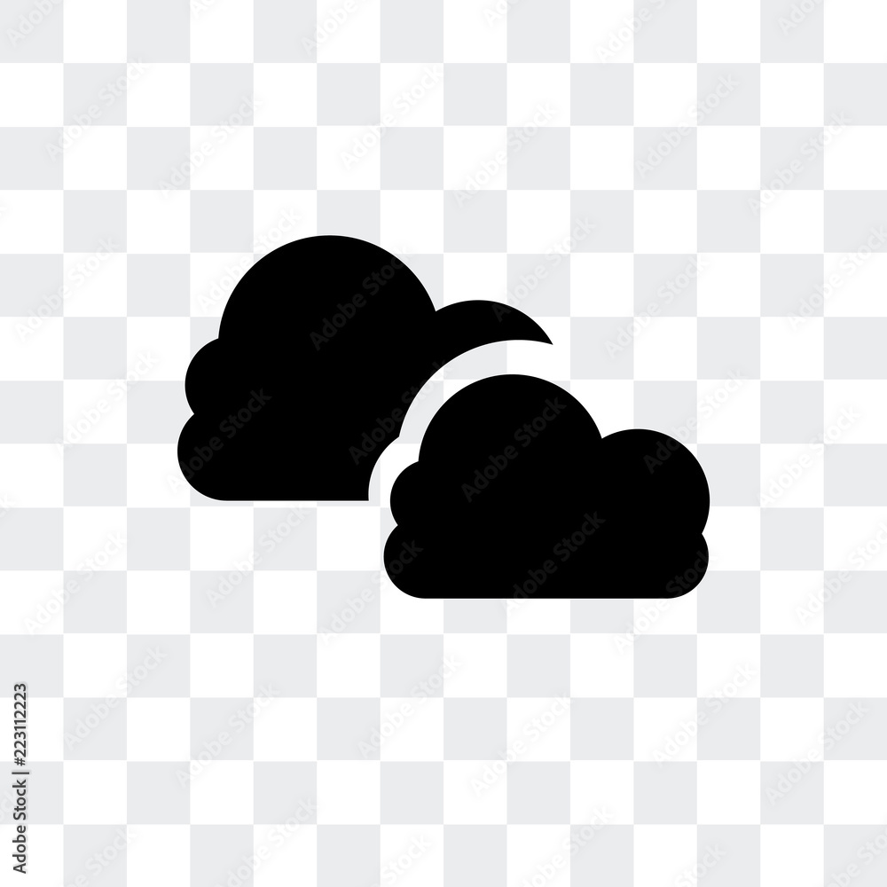 Poster cloud icon isolated on transparent background. modern and editable cloud icon. simple icons vector i