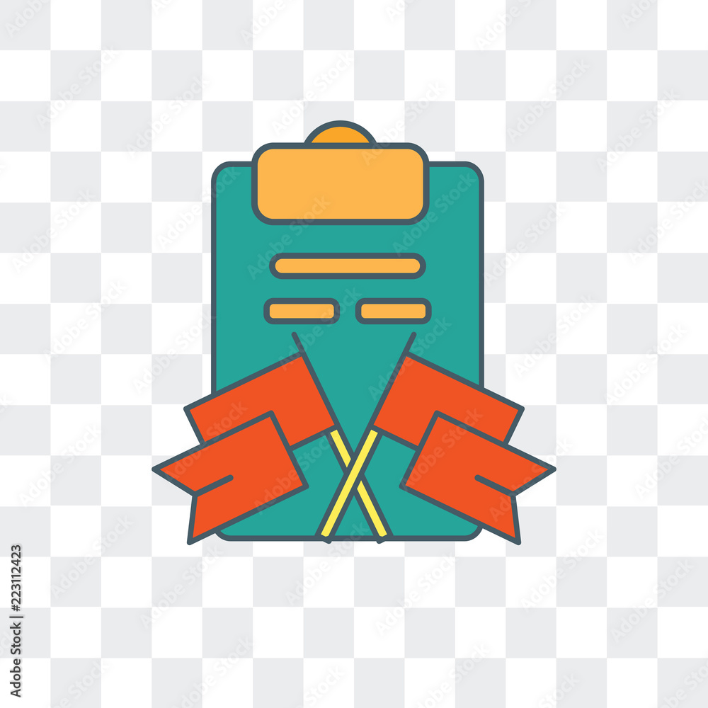 Poster statement icon isolated on transparent background. modern and editable statement icon. simple icons 