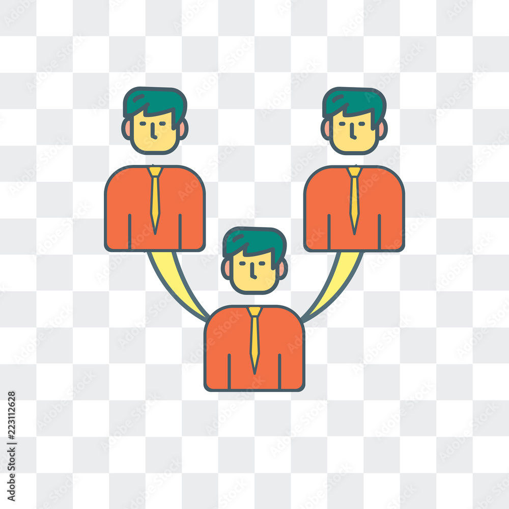 Poster teamwork icon isolated on transparent background. modern and editable teamwork icon. simple icons ve