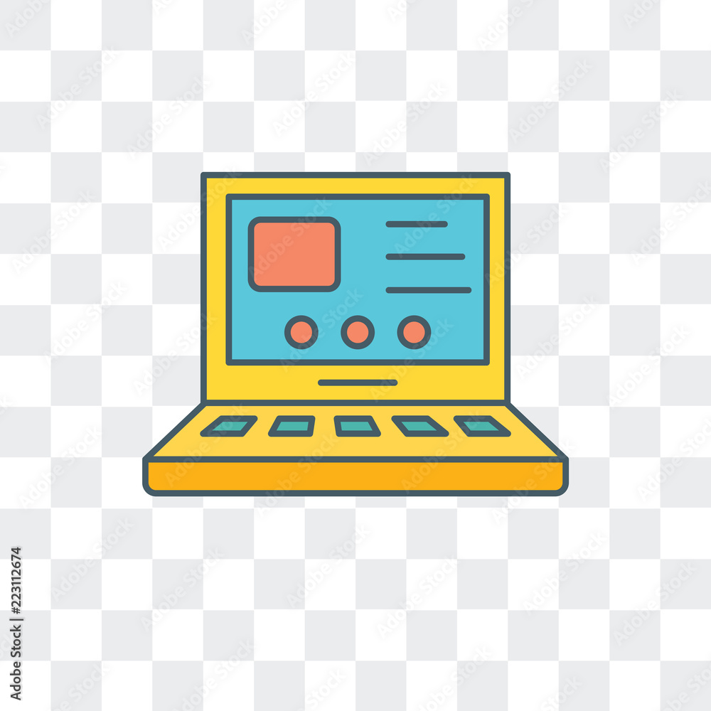 Poster setting icon isolated on transparent background. modern and editable setting icon. simple icons vect