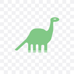 dinosaur icon isolated on transparent background. Simple and editable dinosaur icons. Modern icon vector illustration.