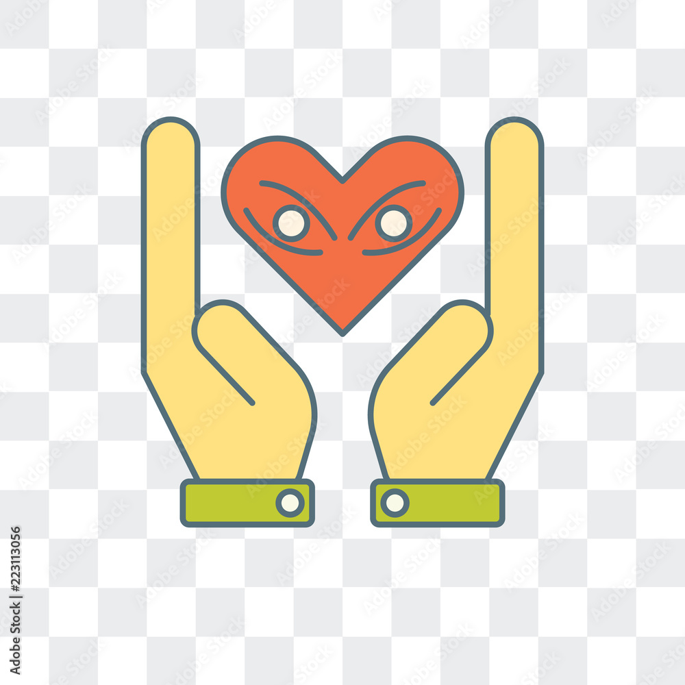 Poster heart icon isolated on transparent background. modern and editable heart icon. simple icons vector i
