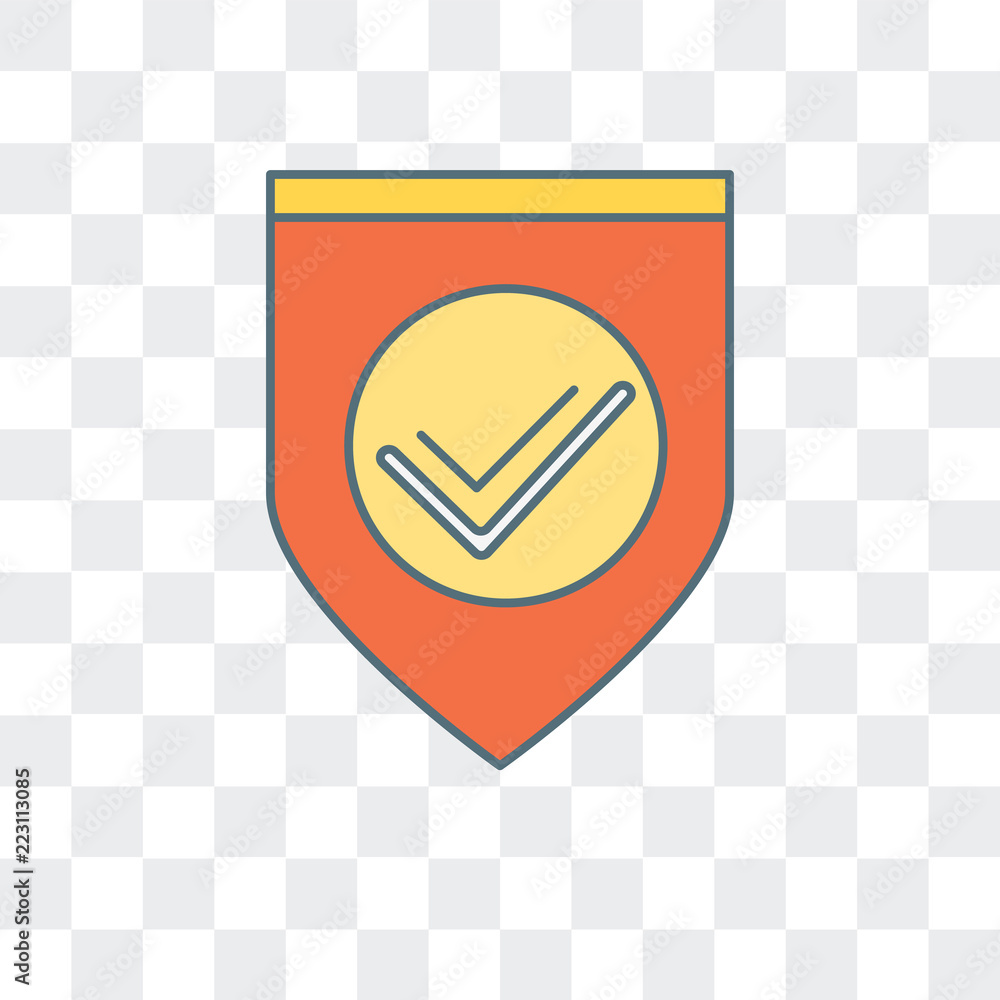 Poster shield icon isolated on transparent background. modern and editable shield icon. simple icons vector