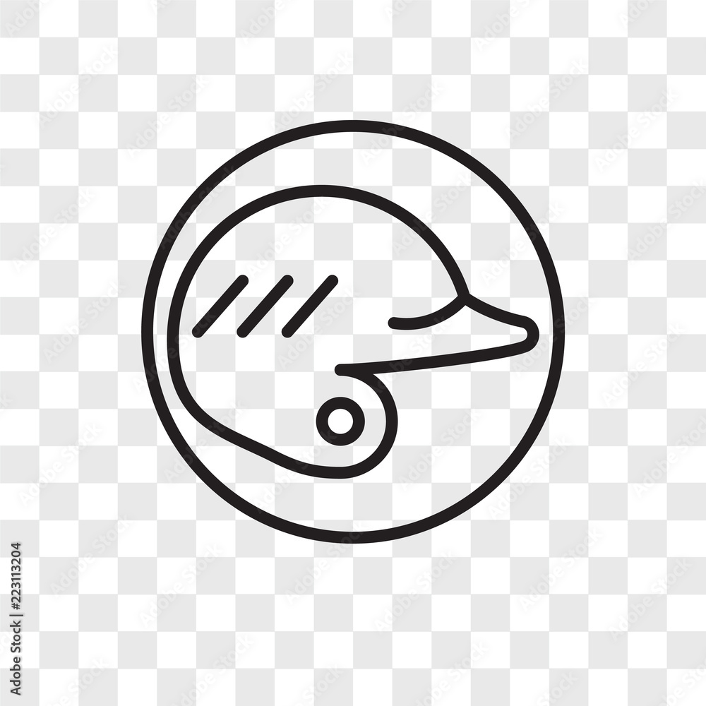 Poster helmet icons isolated on transparent background. modern and editable helmet icon. simple icon vector