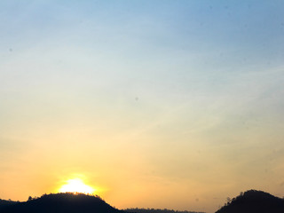 Early morning sky of heaven autumn background