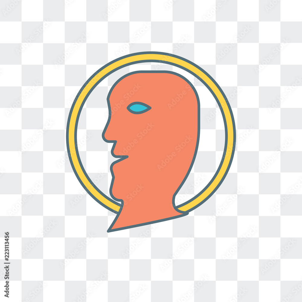 Poster profile icon isolated on transparent background. modern and editable profile icon. simple icons vect