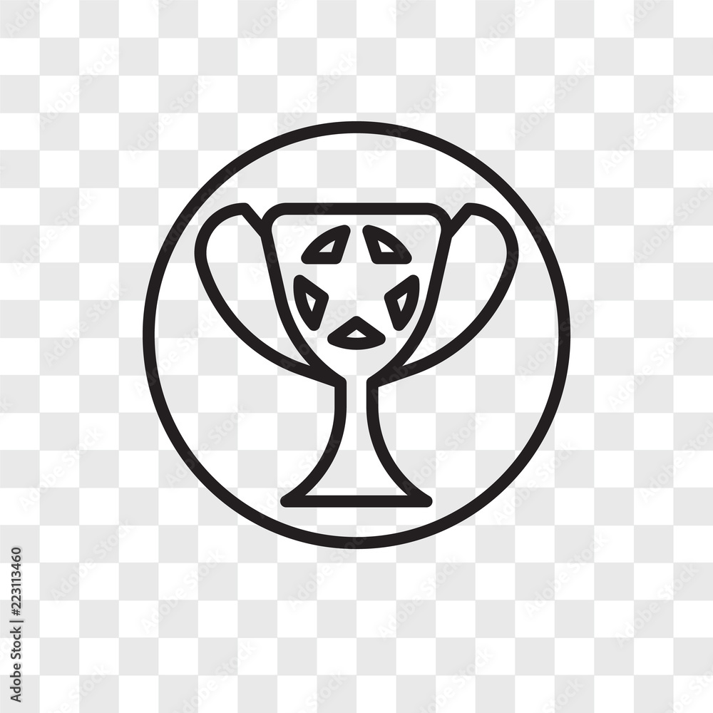 Poster trophy icons isolated on transparent background. modern and editable trophy icon. simple icon vector