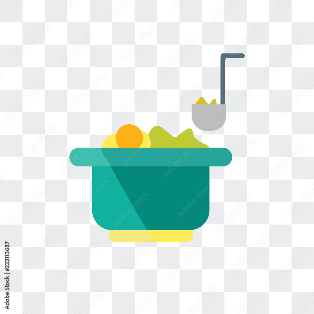 Poster stew icon isolated on transparent background. modern and editable stew icon. simple icons vector ill
