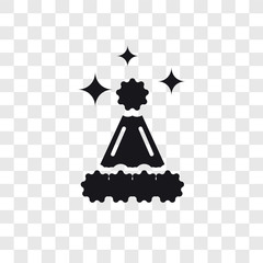 Hat vector icon isolated on transparent background, Hat logo design