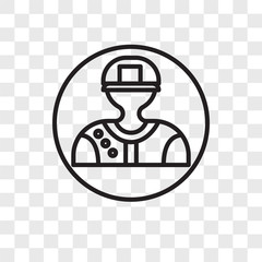 pitcher icons isolated on transparent background. Modern and editable pitcher icon. Simple icon vector illustration.