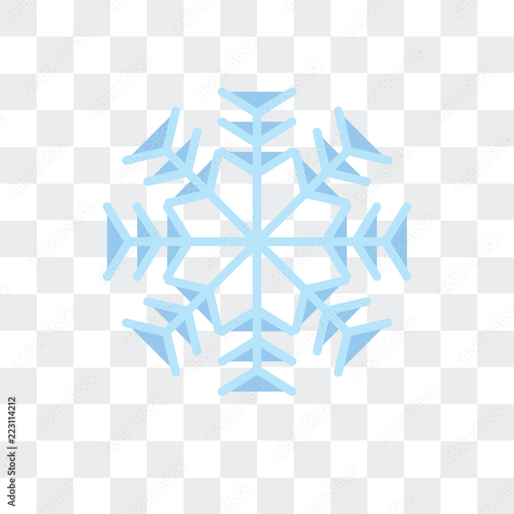 Aufkleber snowflake icon isolated on transparent background. modern and editable snowflake icon. simple icons 