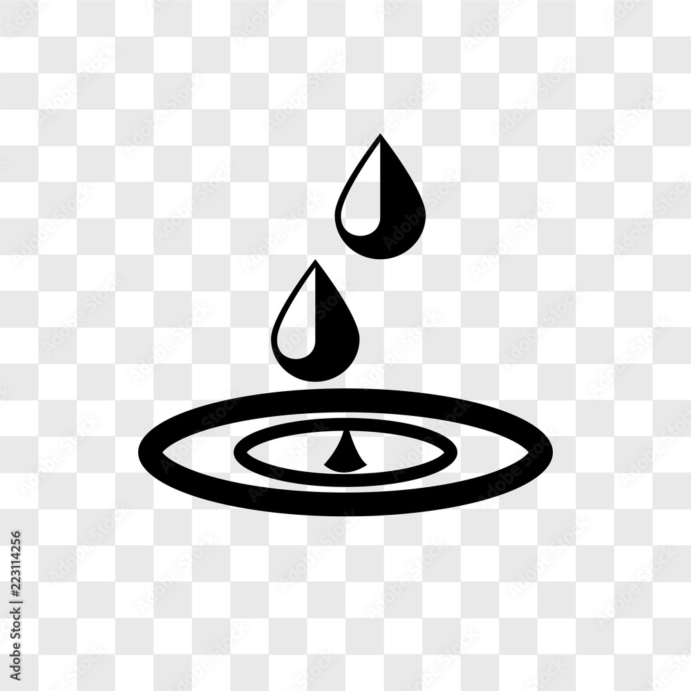 Poster save water icons isolated on transparent background. modern and editable save water icon. simple ico