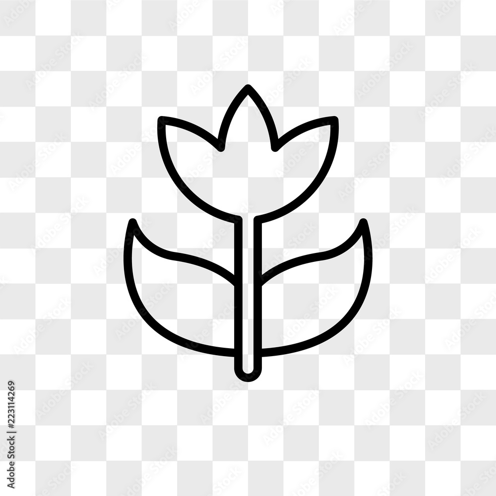 Poster macro vector icon isolated on transparent background, macro logo design