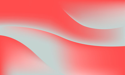 Abstract coral color soft gradient waves background