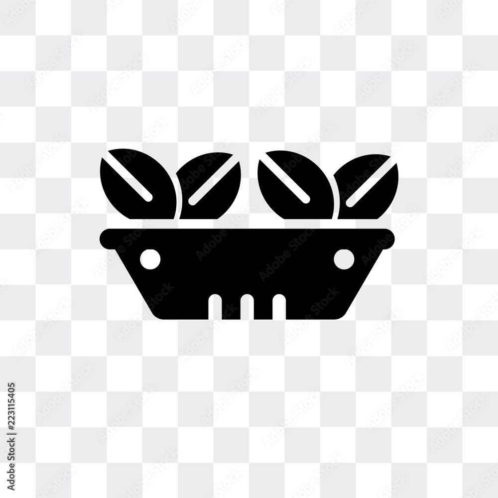 Poster salad icon isolated on transparent background. modern and editable salad icon. simple icons vector i