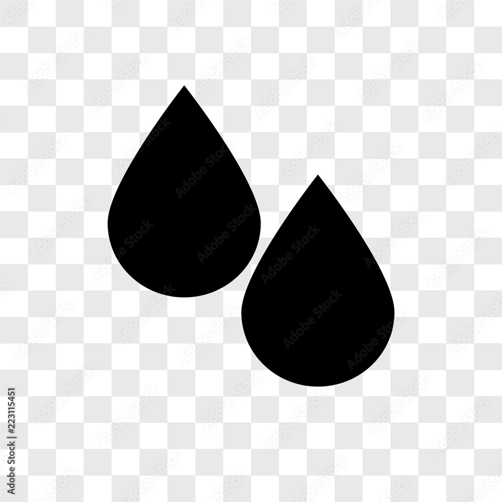 Poster drop icons isolated on transparent background. modern and editable drop icon. simple icon vector ill