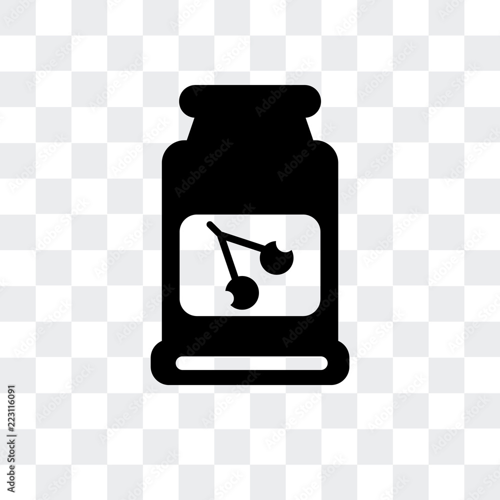 Poster jam icon isolated on transparent background. modern and editable jam icon. simple icons vector illus