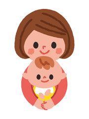 子育て中のママ　赤ちゃん
