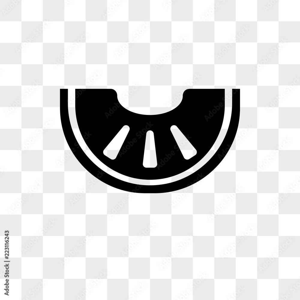 Poster melon icon isolated on transparent background. modern and editable melon icon. simple icons vector i