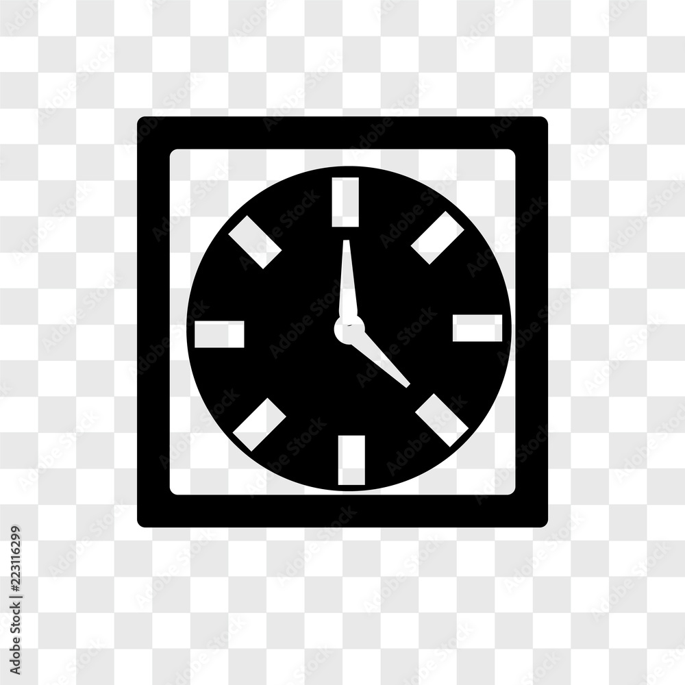 Poster watch icons isolated on transparent background. modern and editable watch icon. simple icon vector i