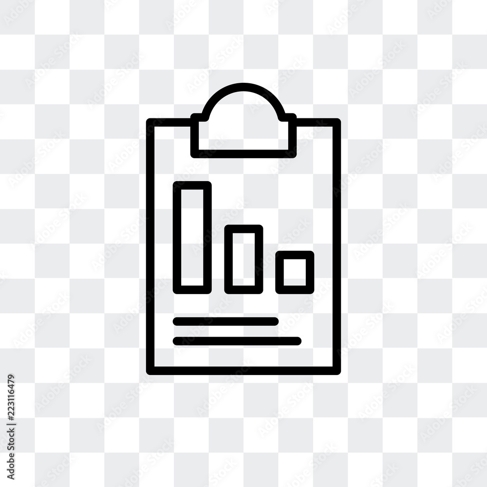 Poster summary icon isolated on transparent background. modern and editable summary icon. simple icons vect