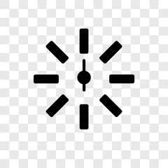 hours icons isolated on transparent background. Modern and editable hours icon. Simple icon vector illustration.